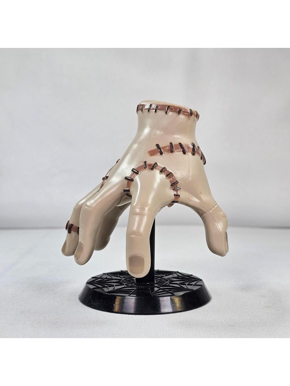 Just Play Wednesday Addams Thing Hand Figure Collectible Display Stand 4 Inch